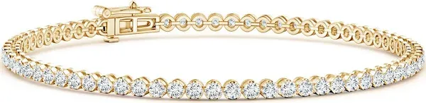 Lab-Grown Classic Round Diamond Tennis Bracelet
