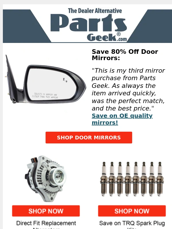 Parts Geek - (Don't Wait) Discounts Won't Last