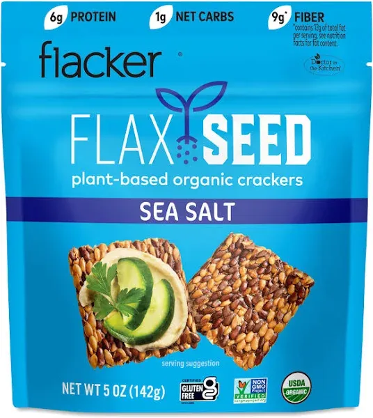 Flackers Organic Crackers Sea Salt