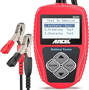Ancel Ba101 Car Battery Tester 12V Digital Automotive Batteries & Alternator Diagnostic Tool