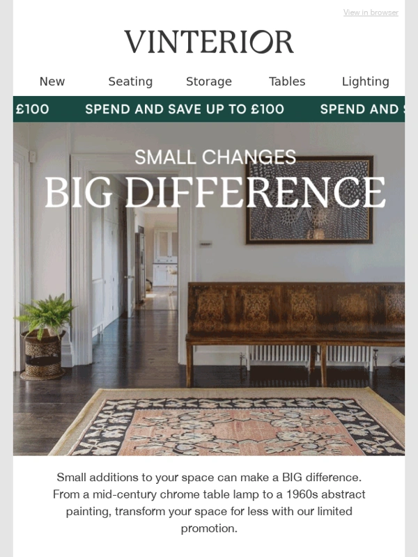 Vinterior - Small changes,BIG difference