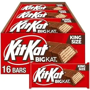 KIT KAT BIG KAT Milk Chocolate Wafer King Size, Candy Bars, 3 oz (16 Count) $20.74