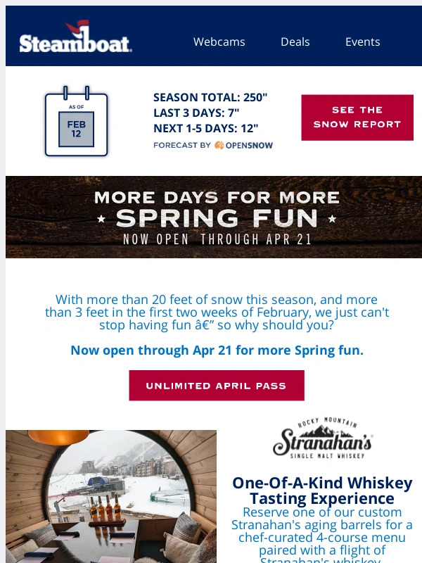 Steamboat Springs - Did someone say new closing day?? ?