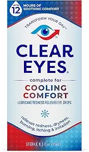 0.5-Ounce Clear Eyes Cooling Comfort Relief Eye Drops $3.52 w/ S&S + Free Shipping w/ Prime or on $35+