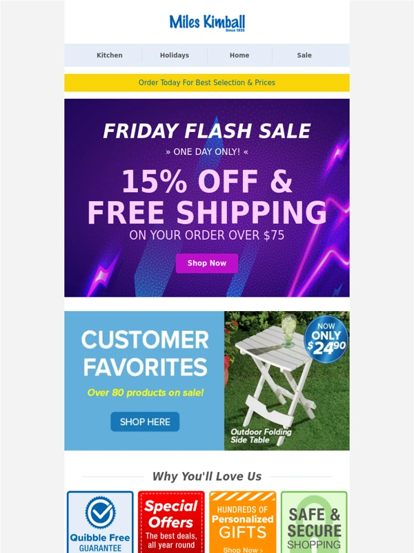 Miles Kimball - Friday. Flash. Sale