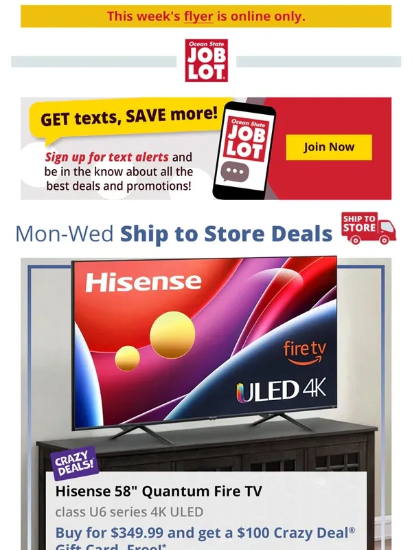 Ocean State Job Lot - Treat yourself to these Insider-Only Deals!