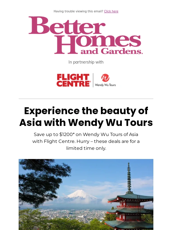 Bhg - Asia is calling! Save up to $1200*