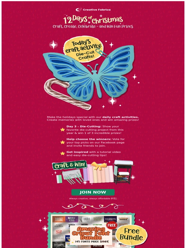 Creative Fabrica - ? Day 3 of Christmas: Get Die-Cutting Tips! ✂️