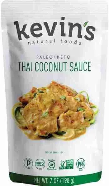 Kevin's Natural Foods Sauce Thai Coconut Case of 12-7 oz White