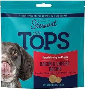 Stewart PuffTops Freeze Dried Bacon and Cheese Food Topper