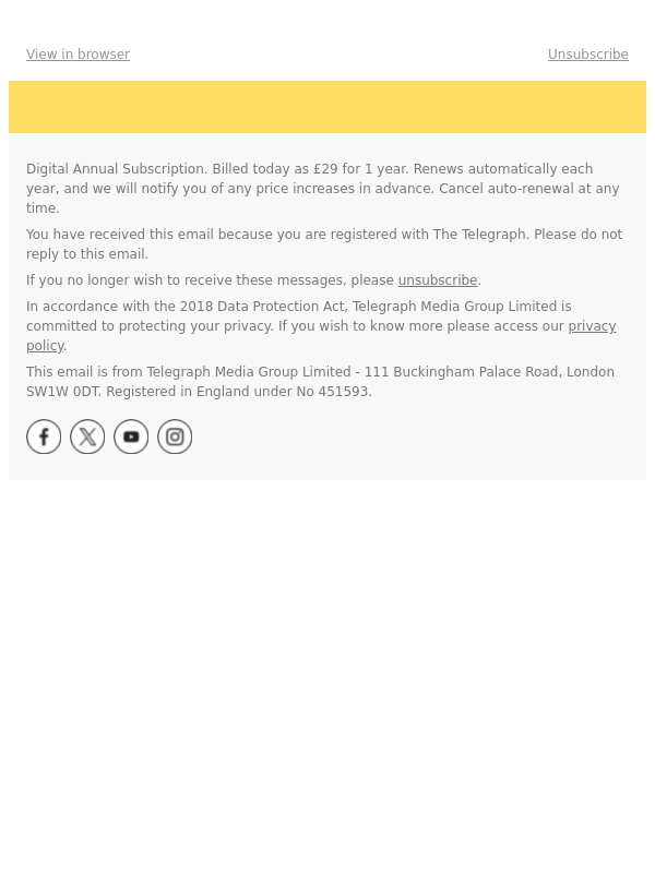 The Telegraph - Summer Sale ends soon: Just £29 for 1 year