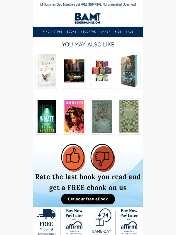 Books A Million - TODAY ONLY! 40% OFF June's Great Books!