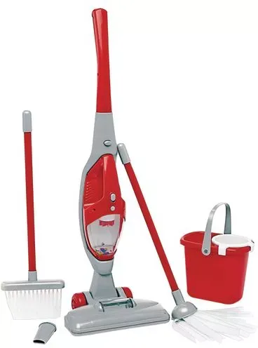 My First Cleaning Play Set with Lights & Sounds Vacuum, Broom, Mop and Pail by PlayGo