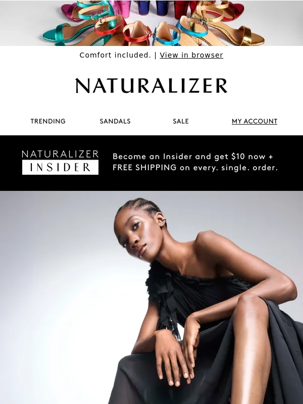 Naturalizer - Inside: “WOW! WOW! WOW!” heels