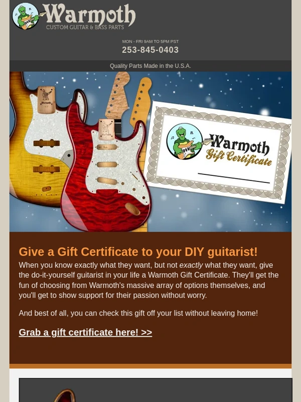 Warmoth - Happy Holidays from Warmoth
