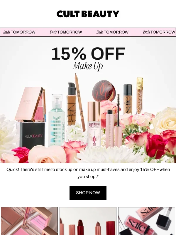 Cult Beauty - Selling fast! 15% OFF make up