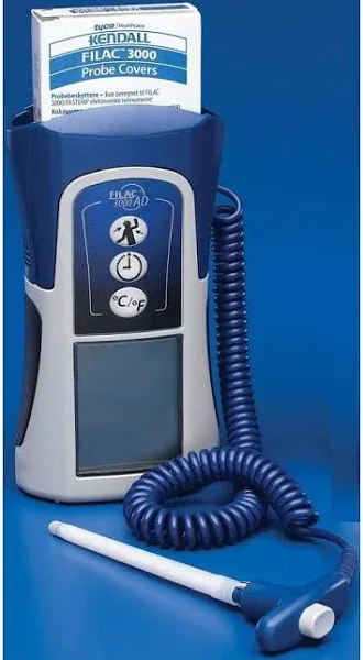 Covidien / Cardinal Health Filac 3000 AD Electronic Thermometer with Advanced Features Oral/Axillary, 4' Cord 505000
