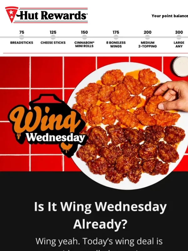 Pizza Hut - Wing it through Hump Day
