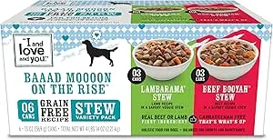 6-Pack 13-Oz I and love and you Wet Dog Food (Baad Mooon on the Rise)