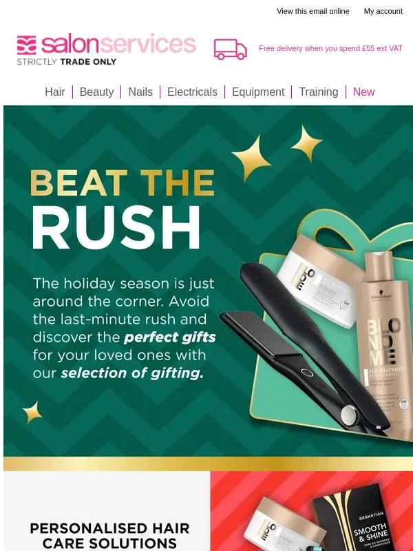 Salon Services - Beat the Holiday Rush ?