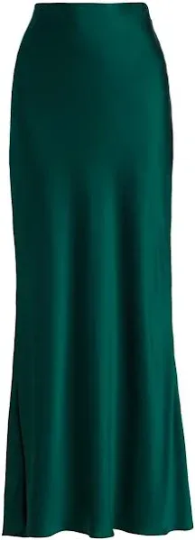 The SEI Women's Bias Satin Silk Maxi Skirt