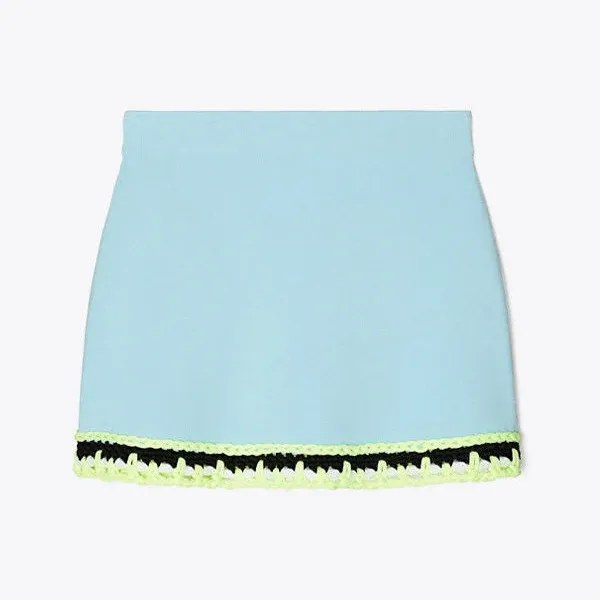 Tory Burch Women's Tech Knit Viscose Mini Skirt