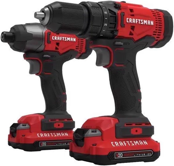 Craftsman V20* Cordless 2 Tool Combo 2 Battery Kit