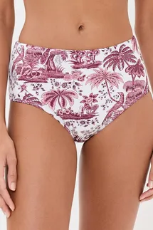 Staud Devon High-Rise Bikini Bottoms