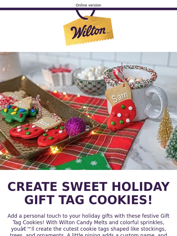 Wilton - Sweeten Your Holidays with Cookie Gift Tags! ??