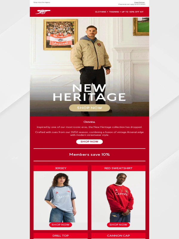 Arsenal Direct - Just landed | New Heritage collection