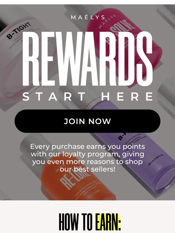 MAELYS - Rewards with every purchase!