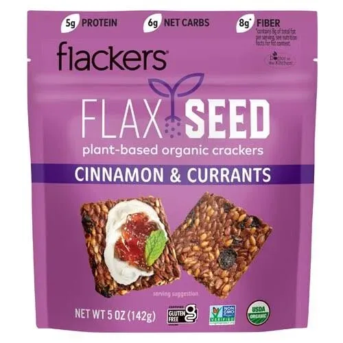 Cinnamon and Currants Flackers 6-Pack