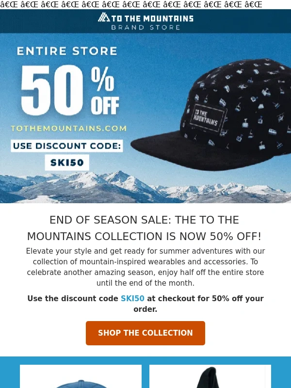 Ski - 50% Off Hats,Hoodies & More: End of Season Sale ✨