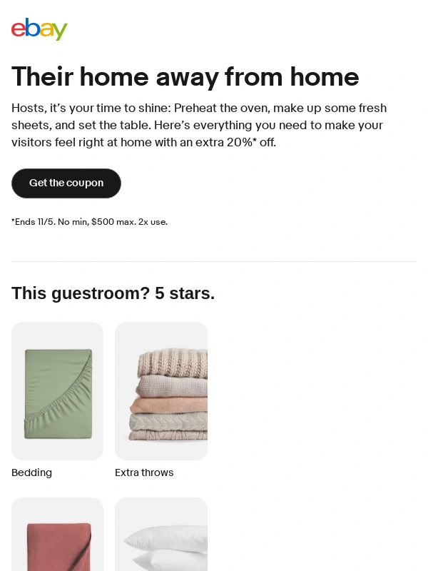 eBay - Break out the good china. It’s hosting season