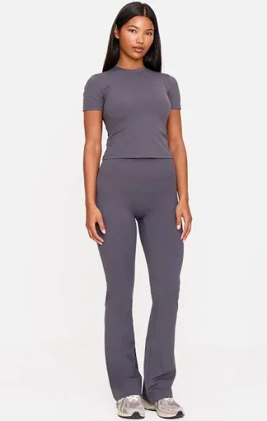Women's Grey Sculpt Straight Leg Yoga Pants