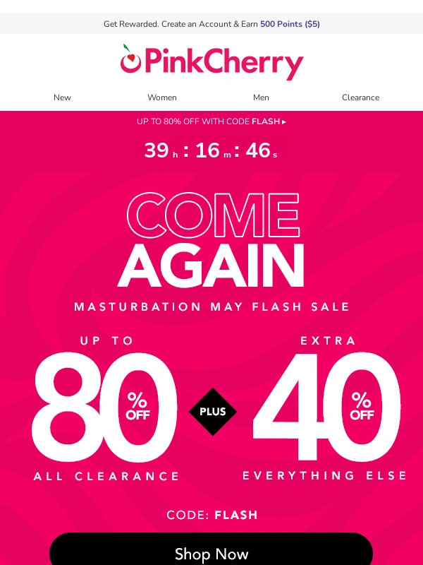 Pink Cherry - ? 24HRS ? Masturbation May Deals ?