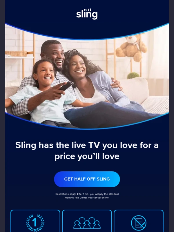 Sling - The best personalized TV experience for you