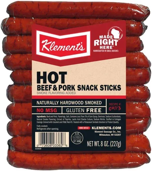 Klement's Hot Snack Sticks