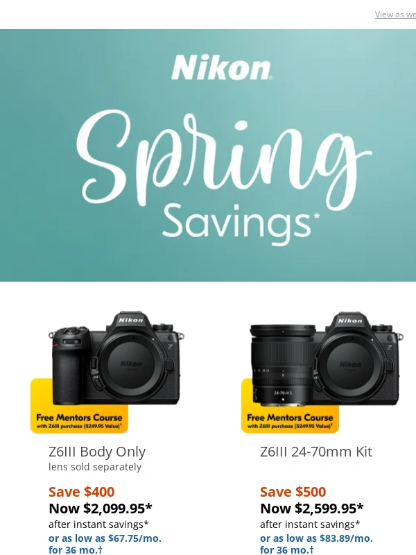 Nikon - Must-See May Sales
