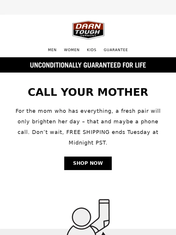 Darn Tough - Mother's Day FREE SHIPPING