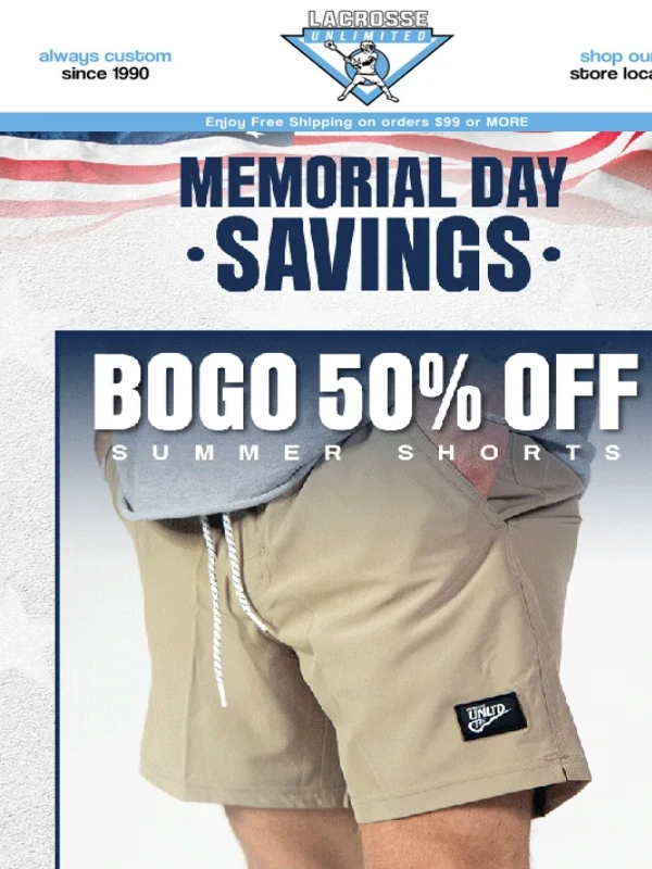 Lacrosse Unlimited - Memorial Day Savings Are Heating Up ☀️