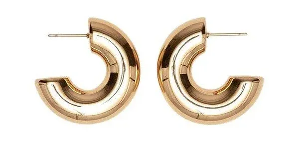 St. Moran 18k Gold Chunky Hoop Earrings