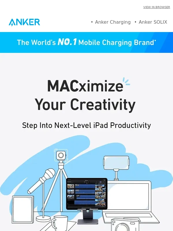 Anker - ? Save Up to 46% | Enhance Your iPad with Must-Have Accessories