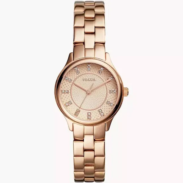 Fossil Women's Modern Sophisticate Three-Hand Rose Gold-Tone Stainless Steel Watch