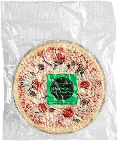Udderless Dariy-Free Vegan Greek Pizza