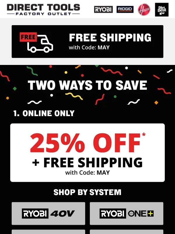 Direct Tools Factory Outlet - Spice Up Your Cart: 35% Off*