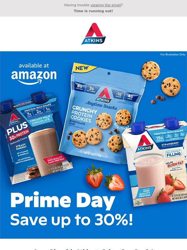 Atkins - Last day to save up to 30% on Atkins