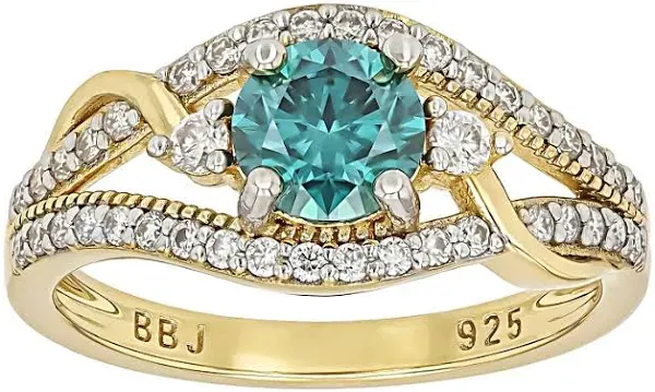 14K Yellow Gold Moissanite Dew