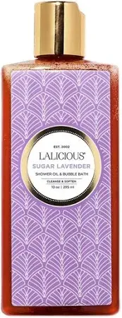 LaLicious Shower Oil & Bubble Bath in Sugar Lavender
