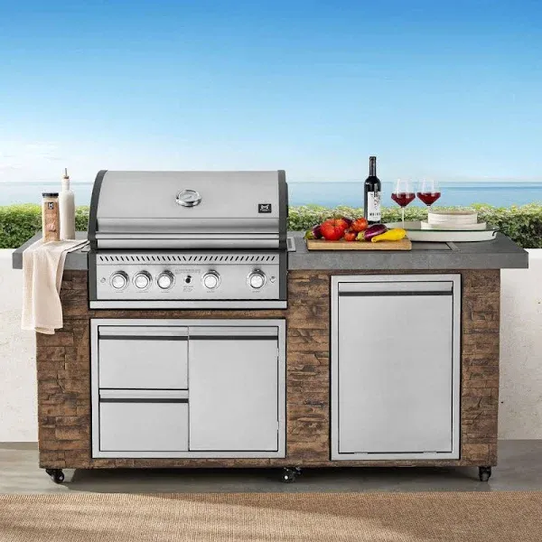Member's Mark 5-Burner Rustic Ledge Propane Gas Island Grill